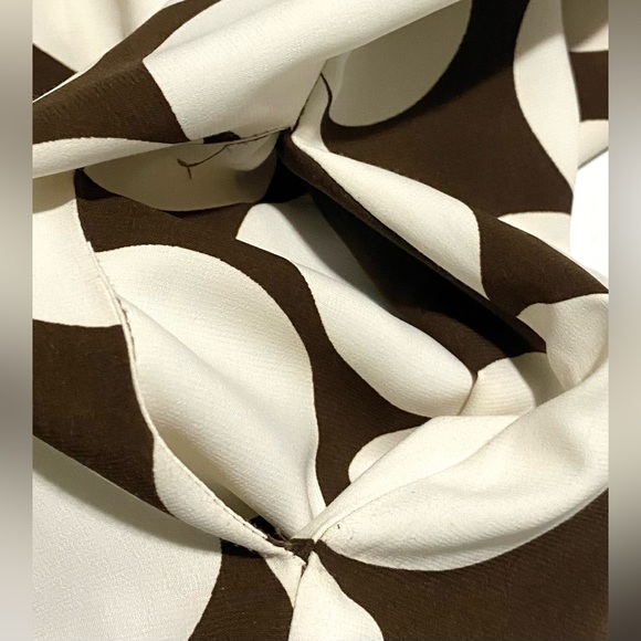 Sunny Leigh Womens 10 Brown/Cream Lg Polka Dot Sleeveless Dress Preppy Classic - Picture 8 of 13